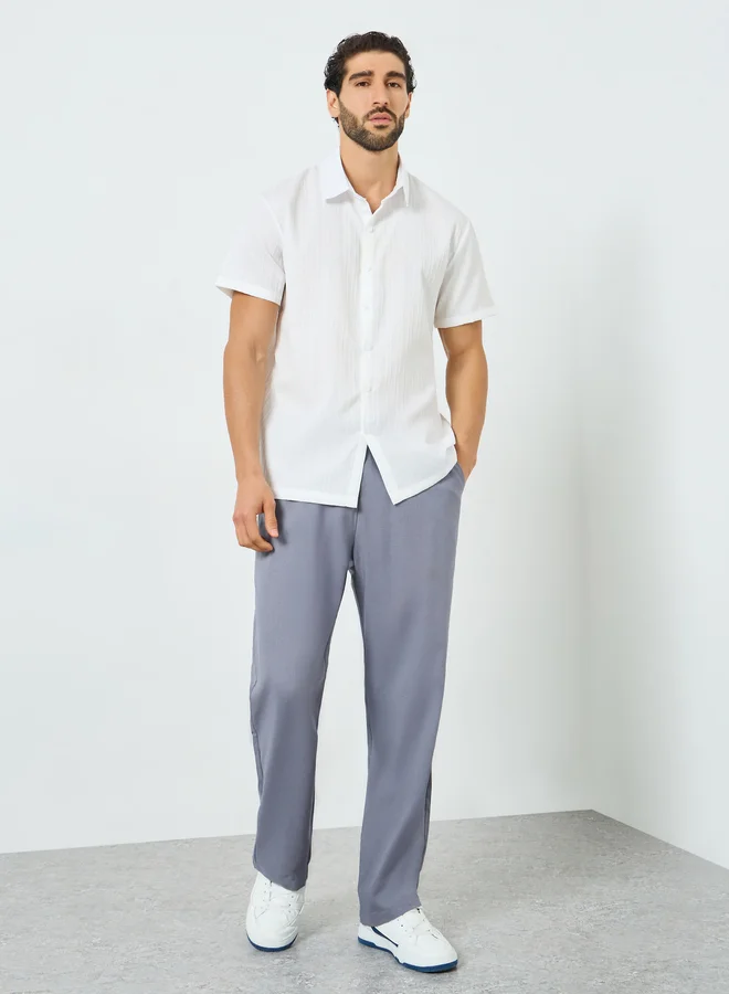 تايك تو بنطال مريح برباط خصر